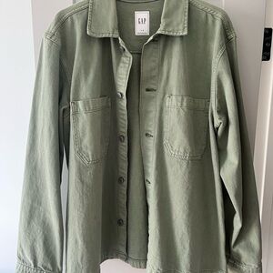GAP Green Casual Shirt Jacket